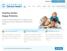 Tablet Screenshot of chandlerdentalhealth.com
